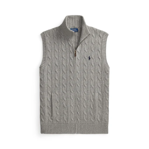 Ανδρικό Πλεκτό Γιλέκο Polo Ralph Lauren με Σχέδιο Cable Knit