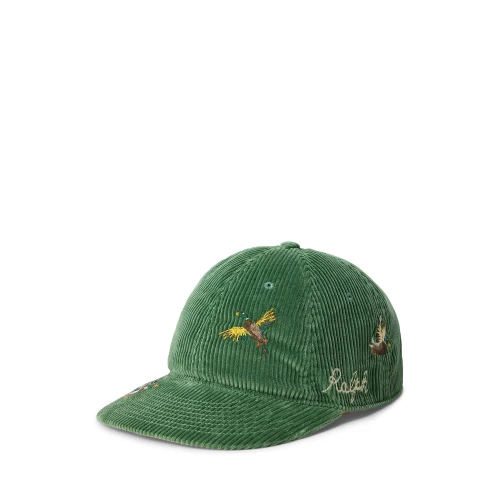 Men's Woven Cap Polo Ralph Lauren with Embroidered Details