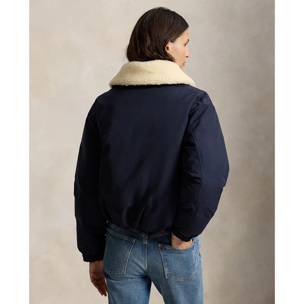 Γυναικείο Υφαντό Μπουφάν Polo Ralph Lauren με Γιακά από Sherpa
