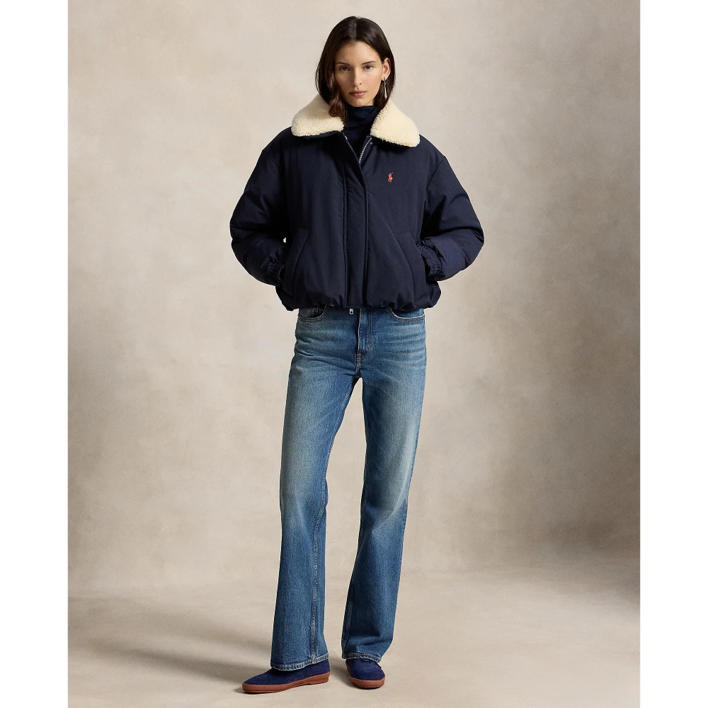 Γυναικείο Υφαντό Μπουφάν Polo Ralph Lauren με Γιακά από Sherpa