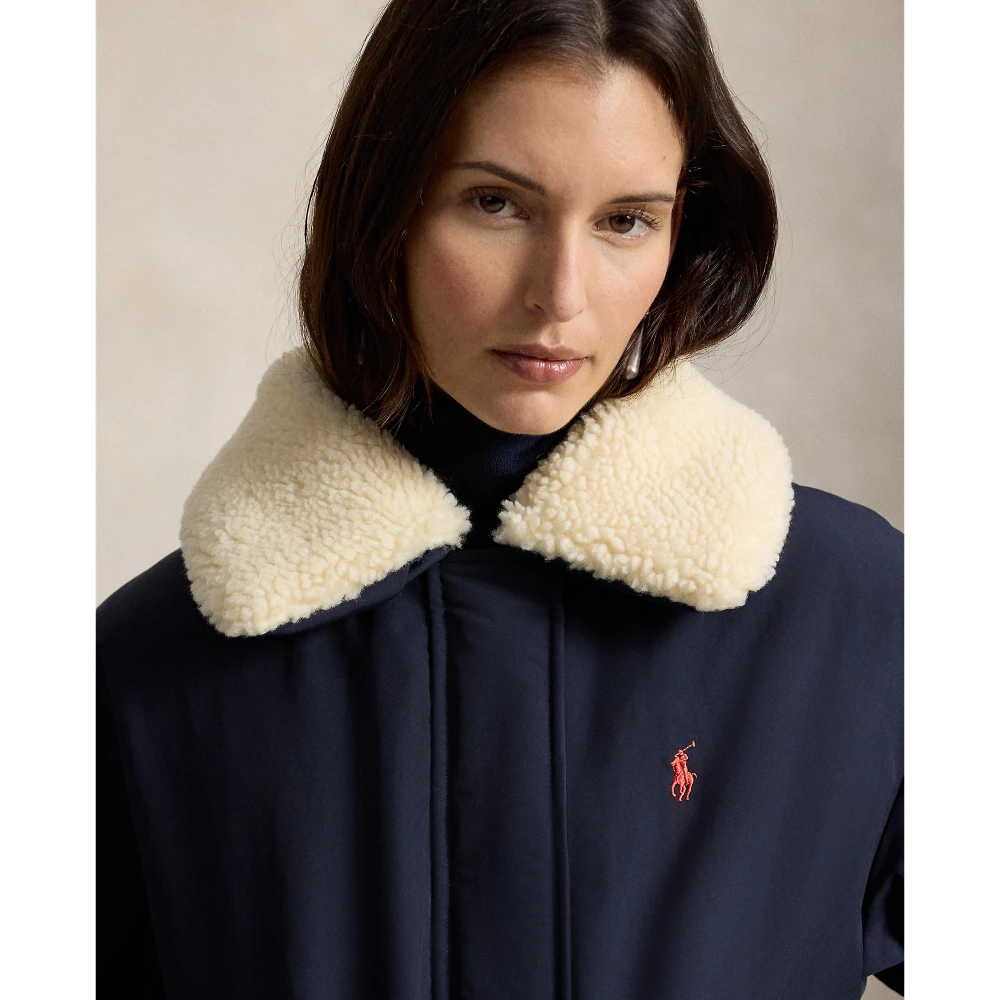 Γυναικείο Υφαντό Μπουφάν Polo Ralph Lauren με Γιακά από Sherpa