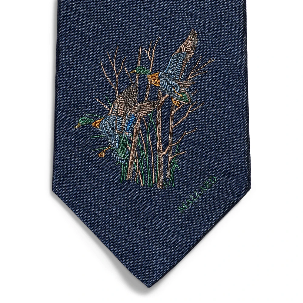 Men's Woven Neck Tie Polo Ralph Lauren with Duck Pattern