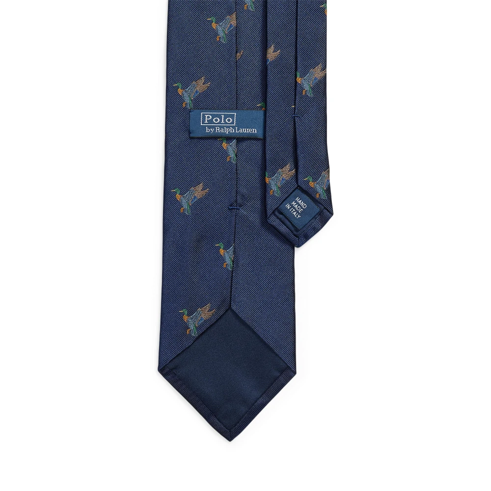 Men's Woven Neck Tie Polo Ralph Lauren with Duck Pattern