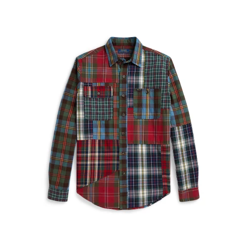 Ανδρικό Αθλητικό Πουκάμισο Polo Ralph Lauren με Σχέδιο Patchwork