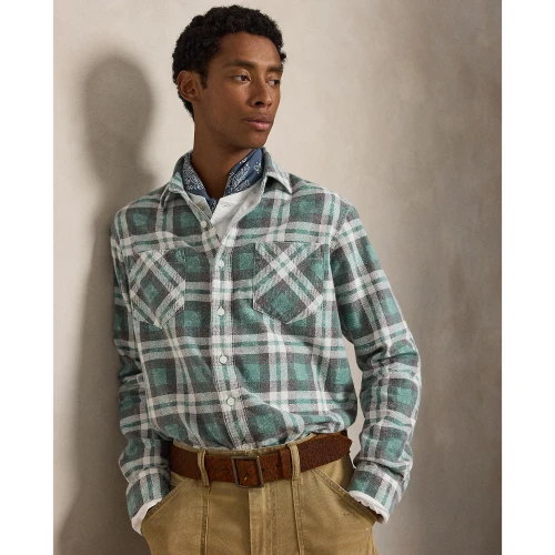 Ανδρικό Αθλητικό Πουκάμισο Polo Ralph Lauren με Καρό Σχέδιο