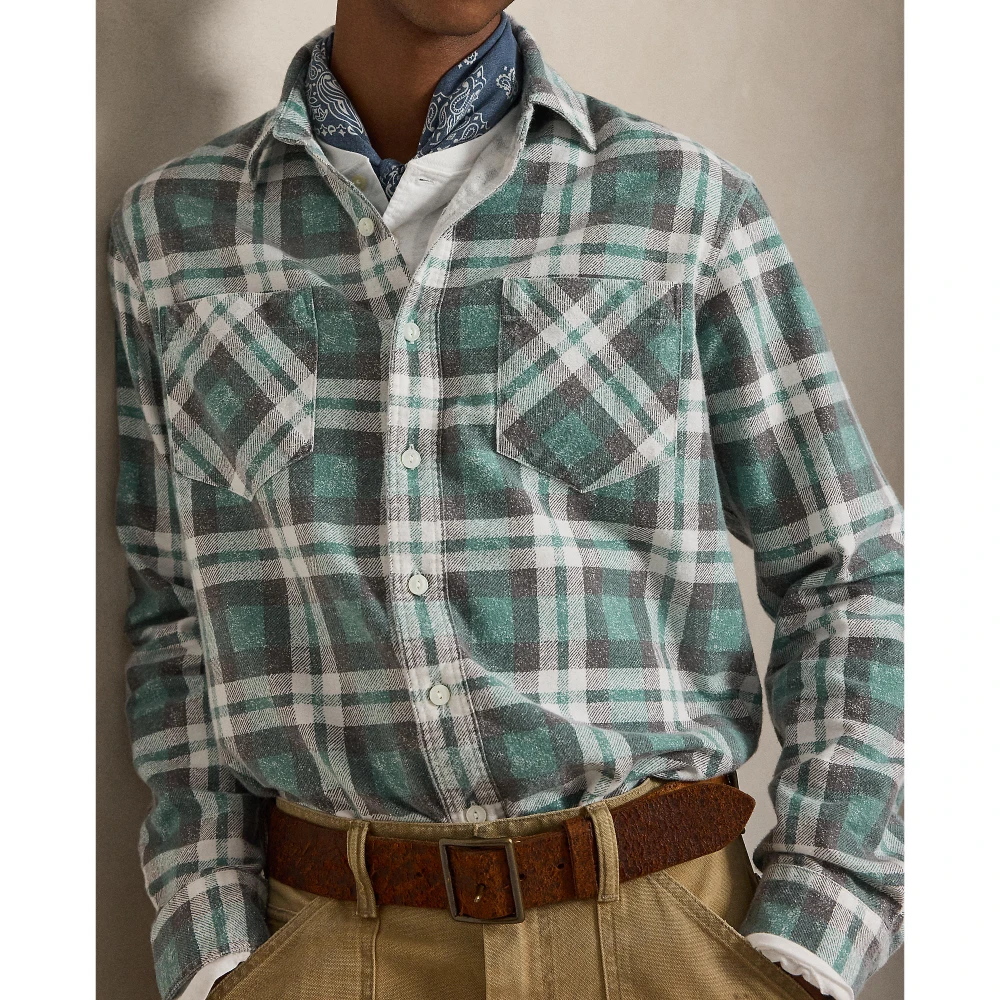 Ανδρικό Αθλητικό Πουκάμισο Polo Ralph Lauren με Καρό Σχέδιο