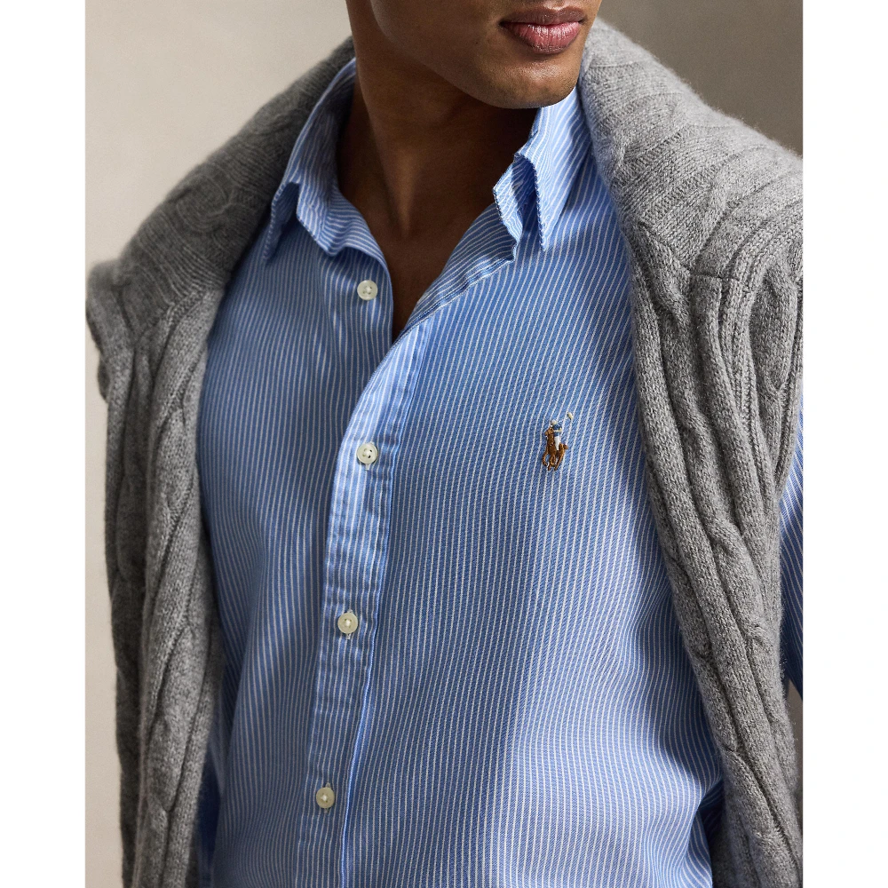 Ανδρικό Αθλητικό Πουκάμισο Polo Ralph Lauren με Ρίγες
