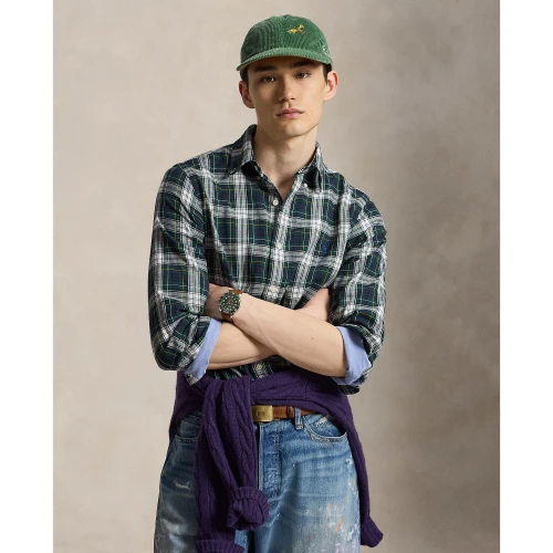 Ανδρικό Αθλητικό Πουκάμισο Polo Ralph Lauren με Καρό Σχέδιο
