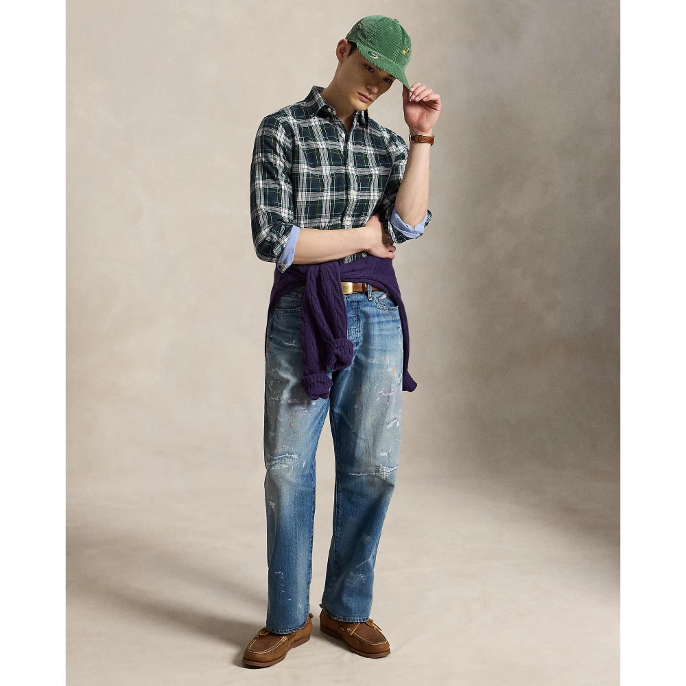 Ανδρικό Αθλητικό Πουκάμισο Polo Ralph Lauren με Καρό Σχέδιο
