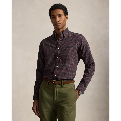 Ανδρικό Αθλητικό Πουκάμισο Polo Ralph Lauren με Καρό Σχέδιο