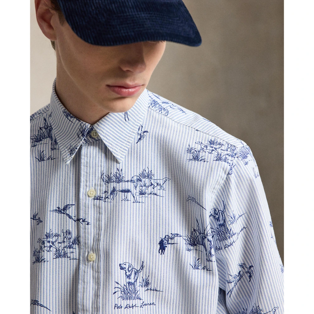 Ανδρικό Αθλητικό Πουκάμισο Polo Ralph Lauren με Σχέδια