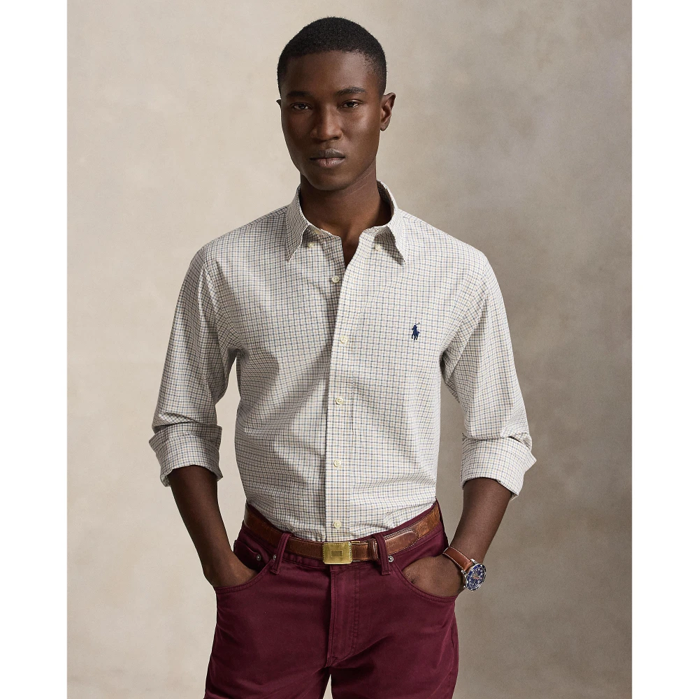 Ανδρικό Αθλητικό Πουκάμισο Polo Ralph Lauren με Καρό Σχέδιο