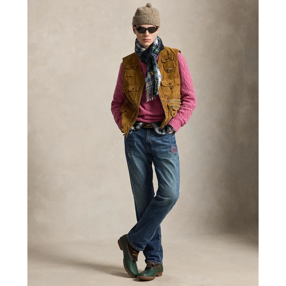 Ανδρικό Ίσιο Τζιν Παντελόνι Polo Ralph Lauren με Απλικέ Λεπτομέρειες