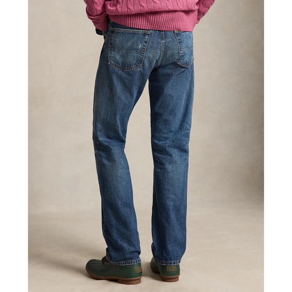 Ανδρικό Ίσιο Τζιν Παντελόνι Polo Ralph Lauren με Απλικέ Λεπτομέρειες