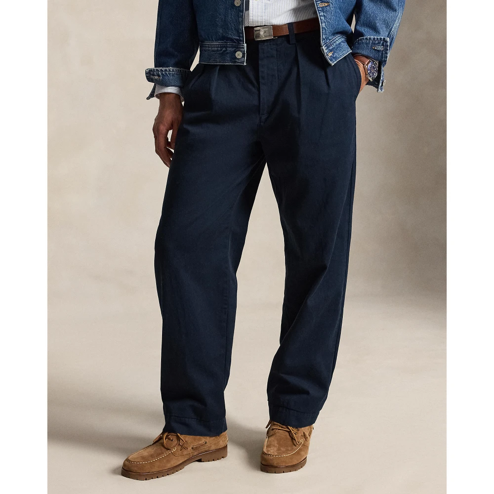 Ανδρικό Υφαντό Παντελόνι Polo Ralph Lauren με Πιέτες
