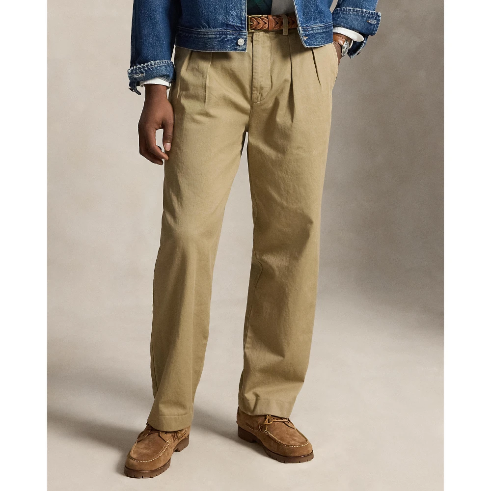 Ανδρικό Υφαντό Παντελόνι Polo Ralph Lauren με Πιέτες