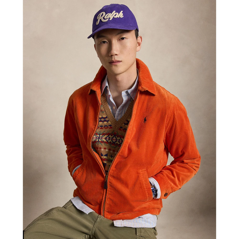 Ανδρικό Αντιανεμικό Μπουφάν Polo Ralph Lauren από Κοτλέ Ύφασμα με Επένδυση