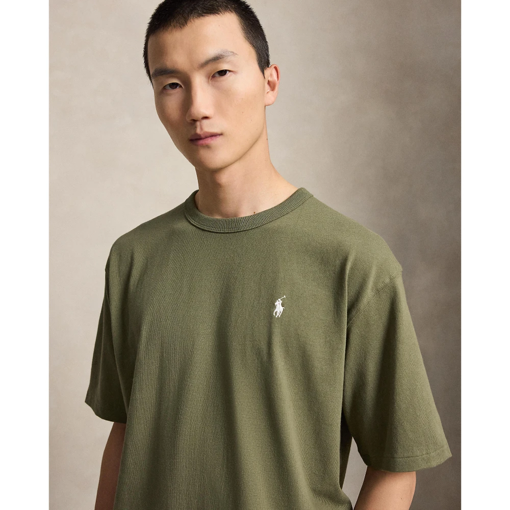 Ανδρικό Κοντομάνικο Μπλουζάκι Polo Ralph Lauren με Πλεκτό Γιακά Jersey