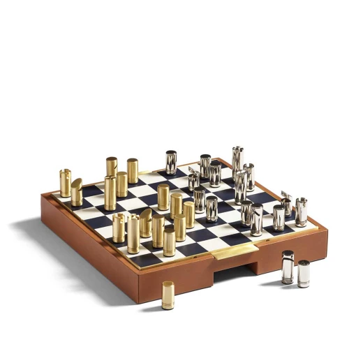 Επιτραπέζιο Παιχνίδι Σκάκι και Ντάμα 2σε1 Fowler Ralph Lauren Home