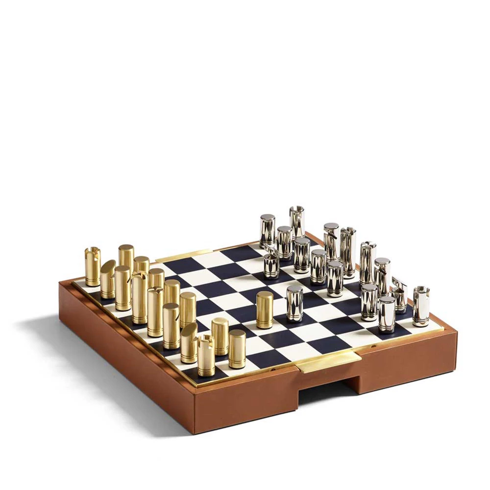 Επιτραπέζιο Παιχνίδι Σκάκι και Ντάμα 2σε1 Fowler Ralph Lauren Home