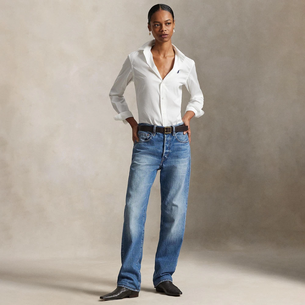 Γυναικείο Βαμβακερο Πουκάμισο Slim Fit Polo Ralph Lauren