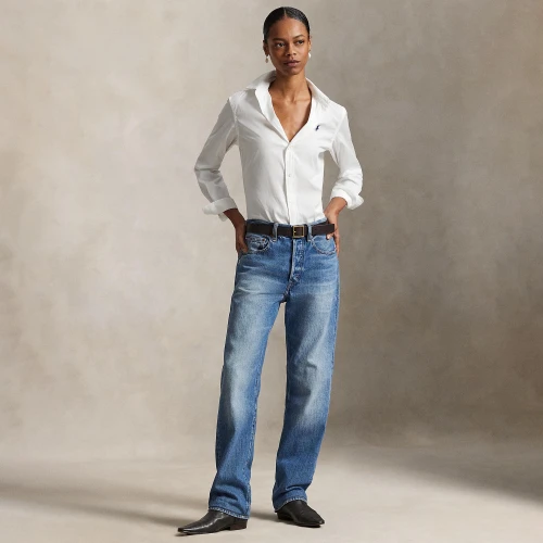 Γυναικείο Βαμβακερο Πουκάμισο Slim Fit Polo Ralph Lauren