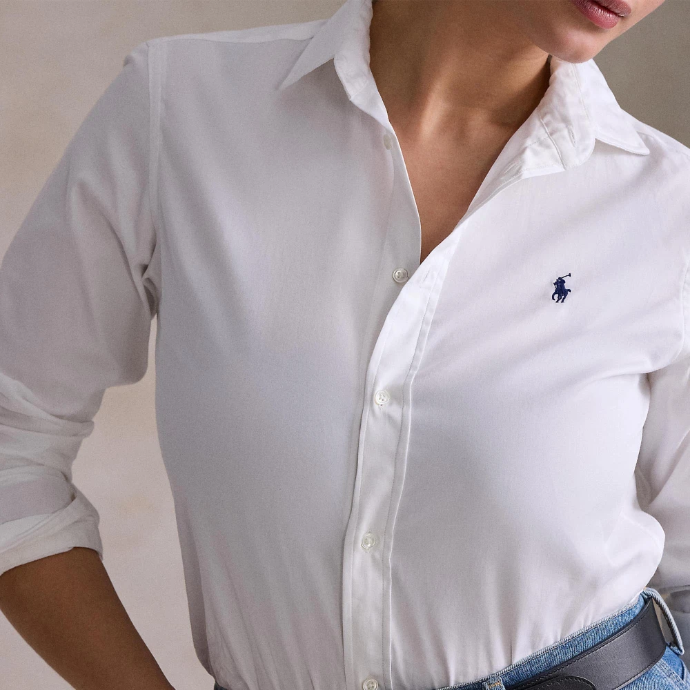 Γυναικείο Βαμβακερο Πουκάμισο Slim Fit Polo Ralph Lauren