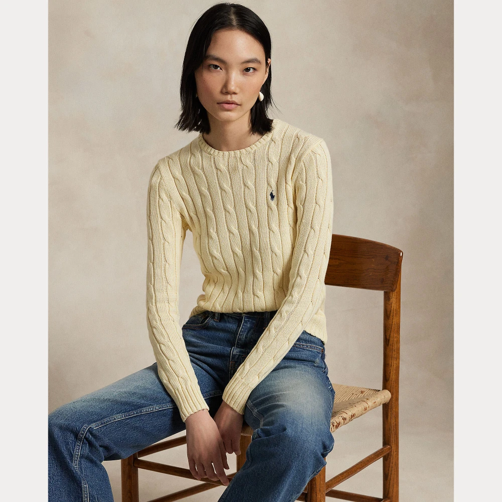 Γυναικείο Πλεκτό Βαμβακερό Πουλόβερ Polo Ralph Lauren