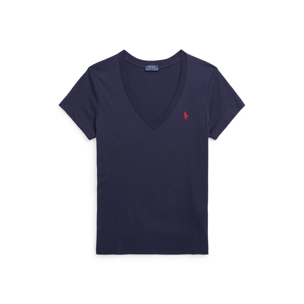 Γυναικείο T-shirt Cotton Jersey V-Neck Polo Ralph Lauren