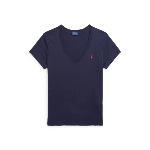 Γυναικείο T-shirt Cotton Jersey V-Neck Polo Ralph Lauren
