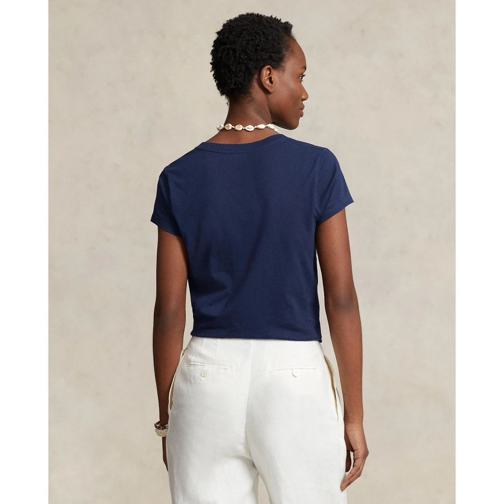 Γυναικείο T-shirt Cotton Jersey V-Neck Polo Ralph Lauren