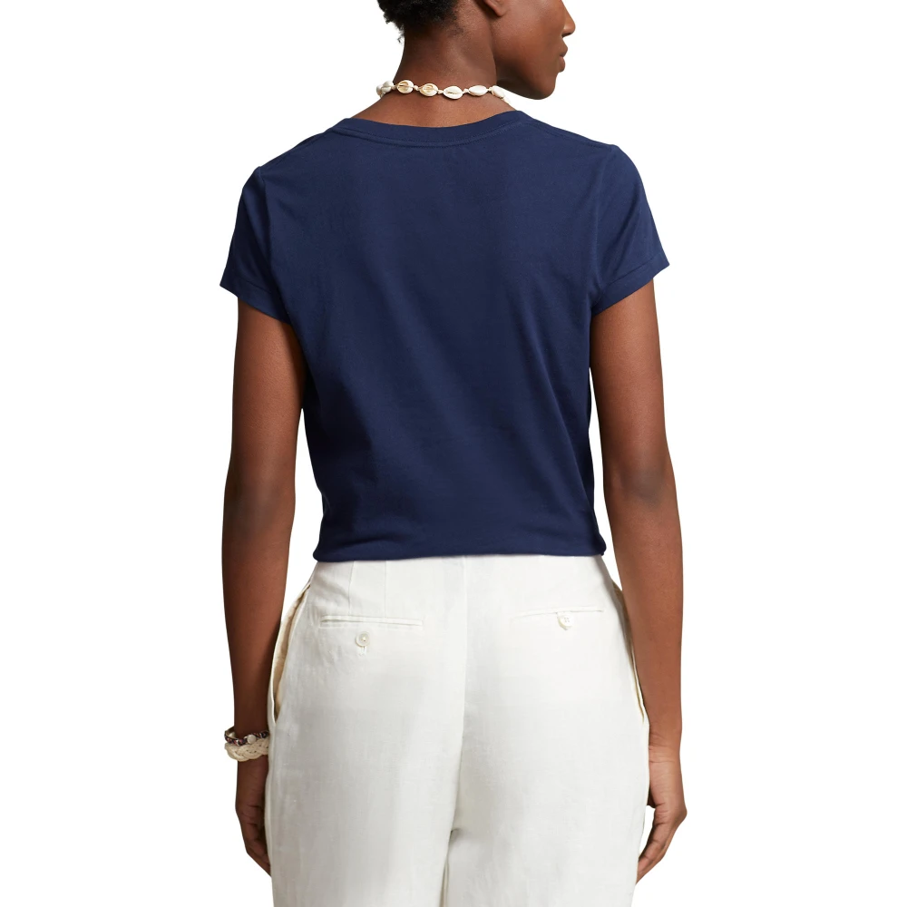 Γυναικείο T-shirt Cotton Jersey V-Neck Polo Ralph Lauren