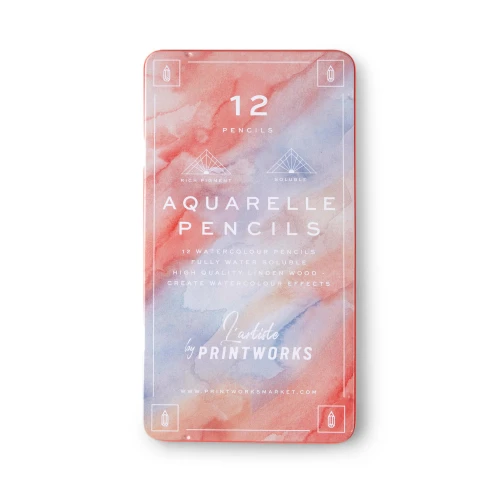 Aquarelle Color Pencils, 12 pack Printwork