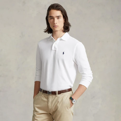 Ανδρική Μακρυμάνικη Μπλούζα Custom Slim Fit Polo Ralph Lauren