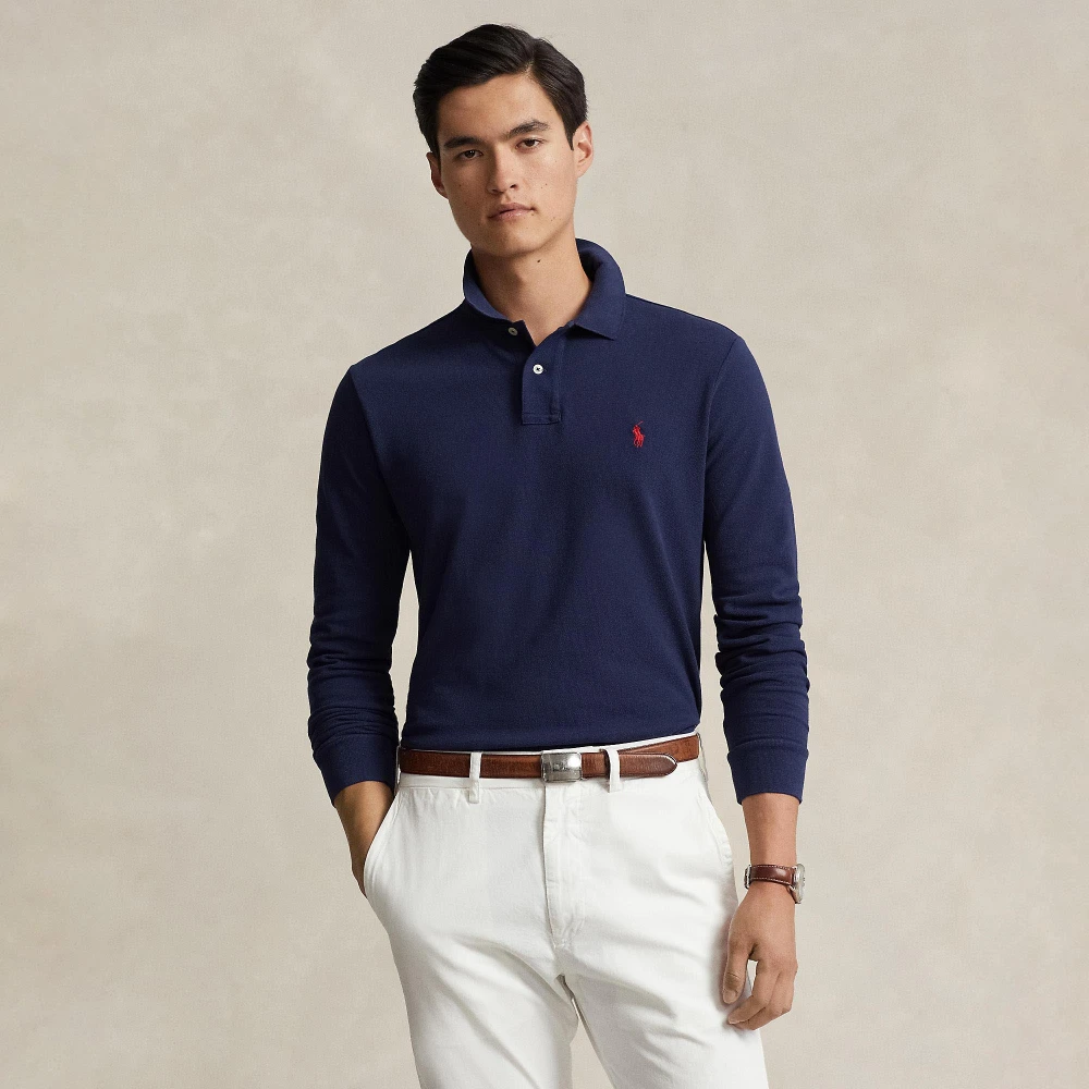 Ανδρική Μακρυμάνικη Μπλούζα Custom Slim Fit Polo Ralph Lauren