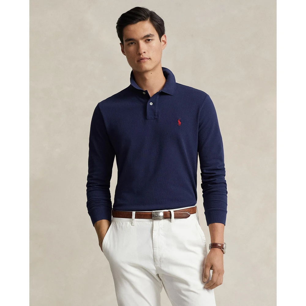 Ανδρική Μακρυμάνικη Μπλούζα Custom Slim Fit Polo Ralph Lauren