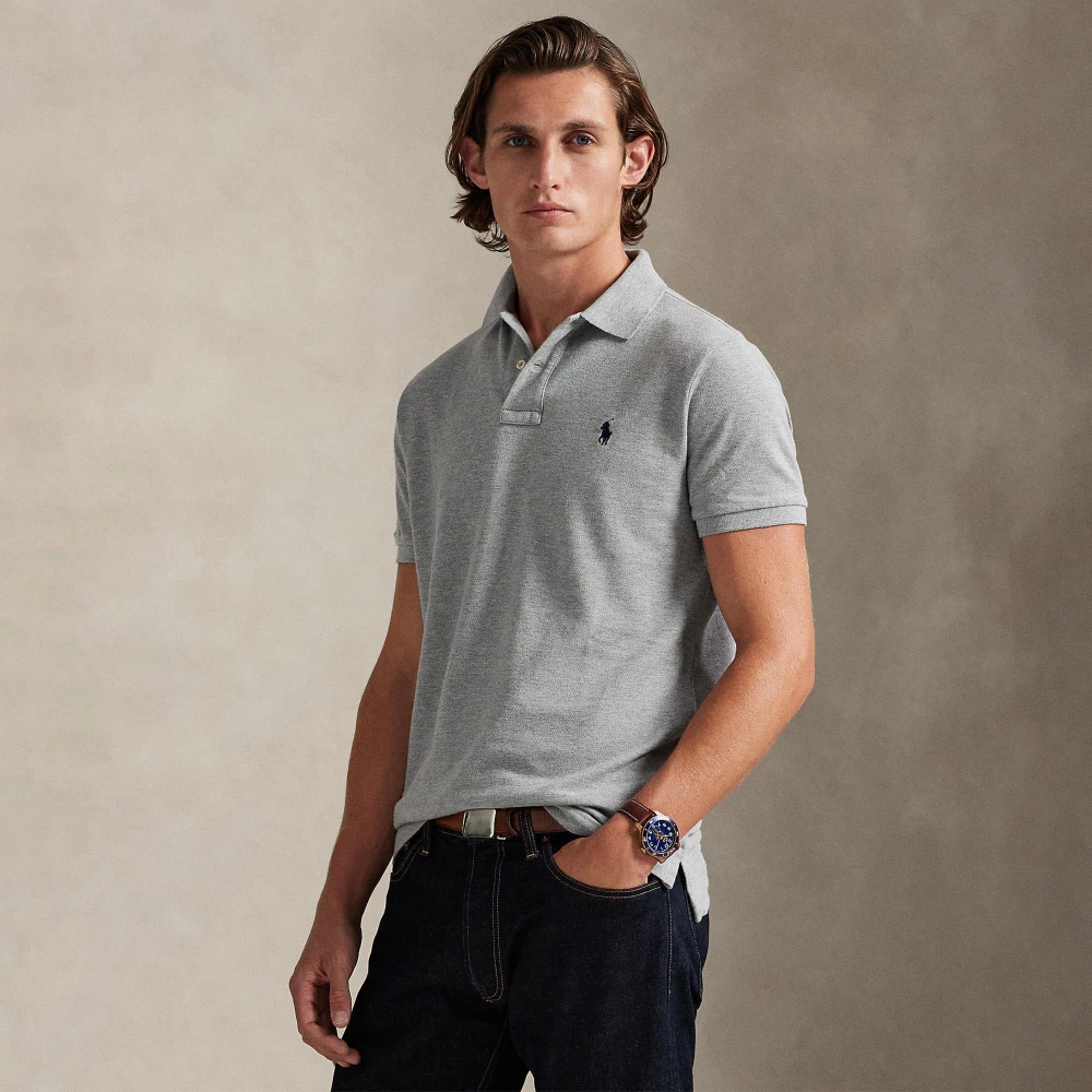 Ανδρική Μπλούζα The Iconic Mesh Polo Shirt Polo Ralph Lauren