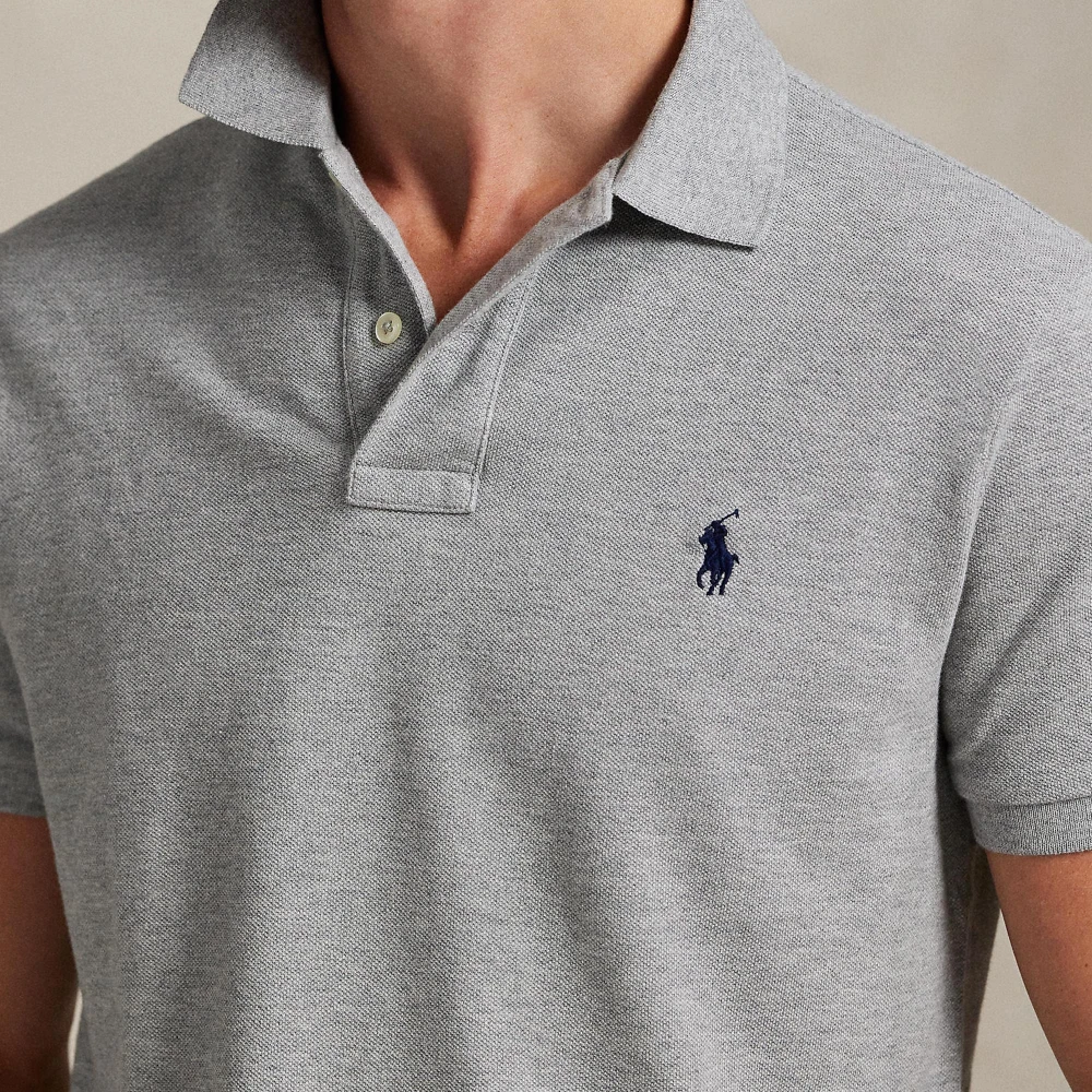 Ανδρική Μπλούζα The Iconic Mesh Polo Shirt Polo Ralph Lauren