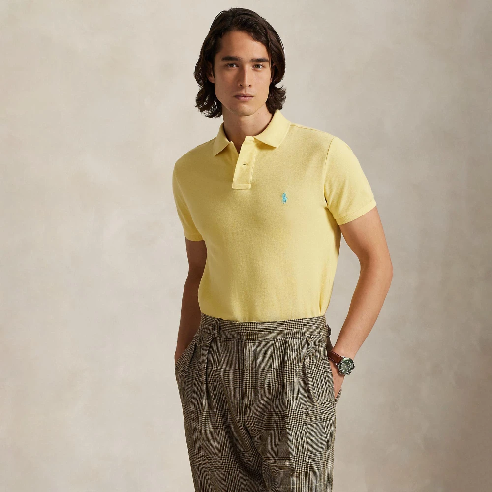 Ανδρική Μπλούζα The Iconic Mesh Polo Shirt Polo Ralph Lauren