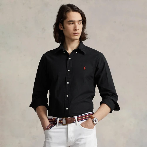 Ανδρικό Πουκάμισο Custom Fit Garment-Dyed Oxford Polo Ralph Lauren