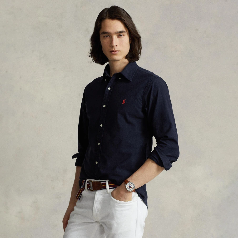 Ανδρικό Πουκάμισο Custom Fit Garment-Dyed Oxford Polo Ralph Lauren