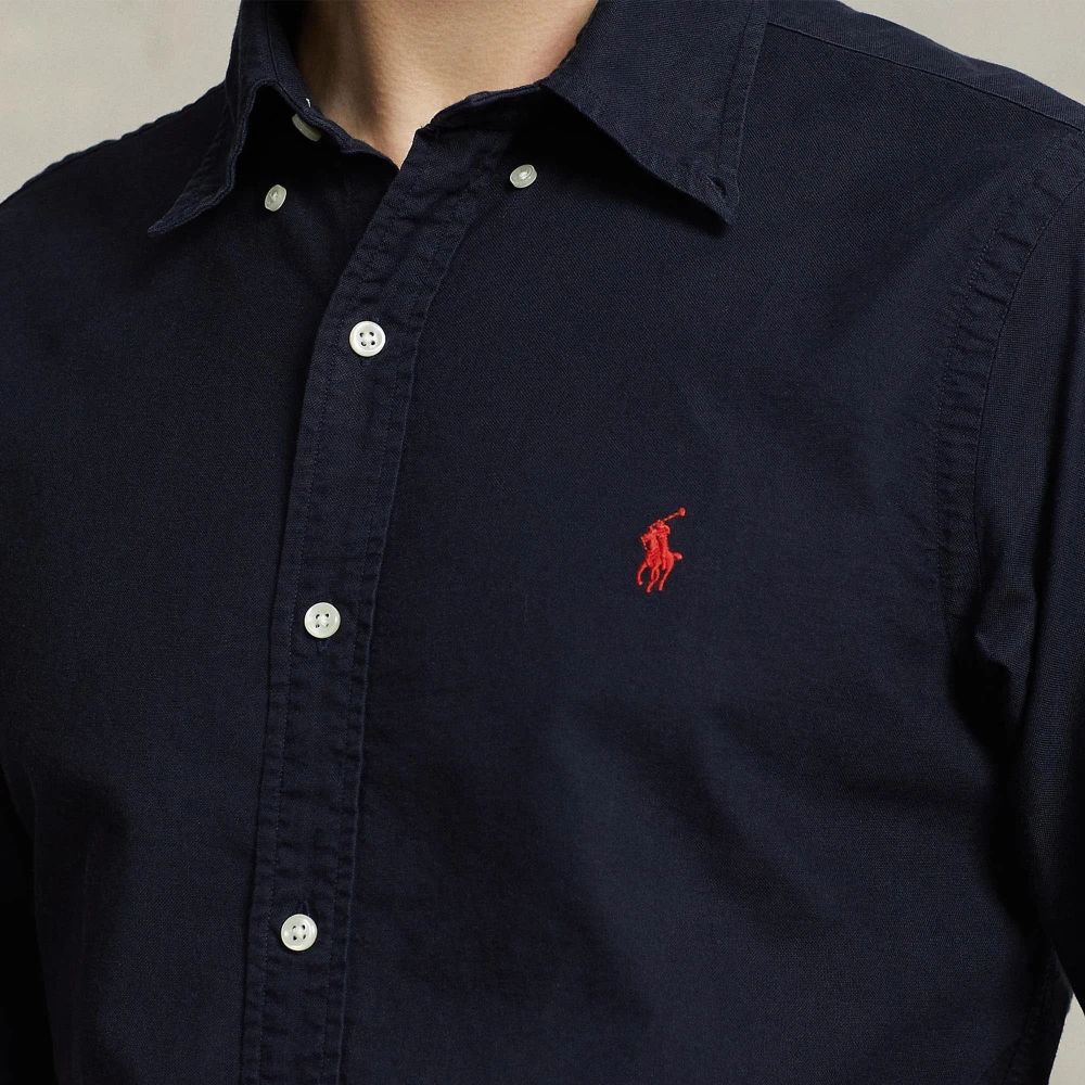 Ανδρικό Πουκάμισο Custom Fit Garment-Dyed Oxford Polo Ralph Lauren
