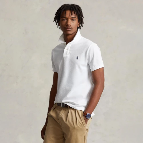 Ανδρική Μπλούζα The Iconic Mesh Polo Shirt Polo Ralph Lauren