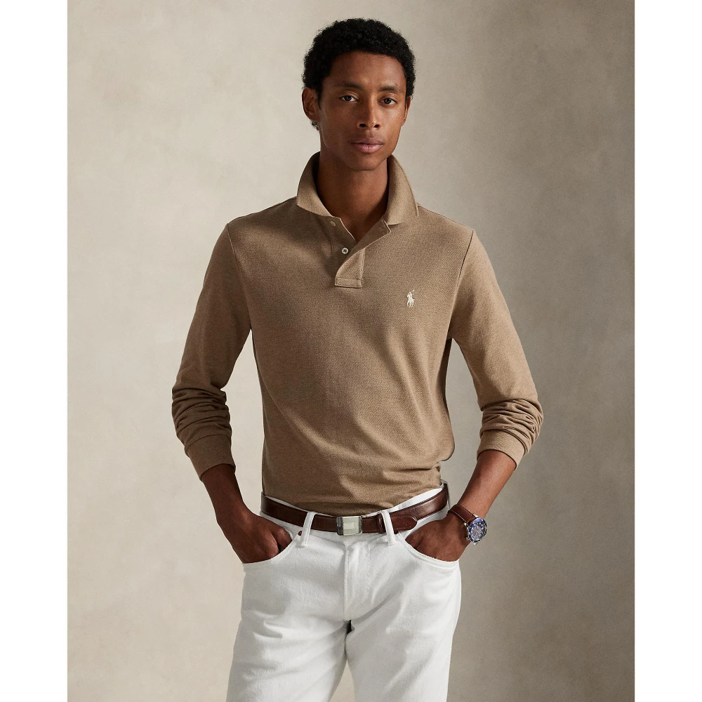 Ανδρική Μακρυμάνικη Μπλούζα Custom Slim Fit Polo Ralph Lauren