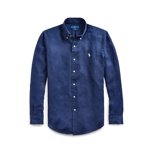 Ανδρικό Λινό Πουκάμισο Custom Fit Polo Ralph Lauren