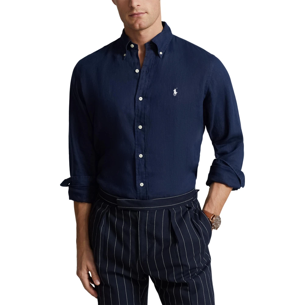 Ανδρικό Λινό Πουκάμισο Custom Fit Polo Ralph Lauren