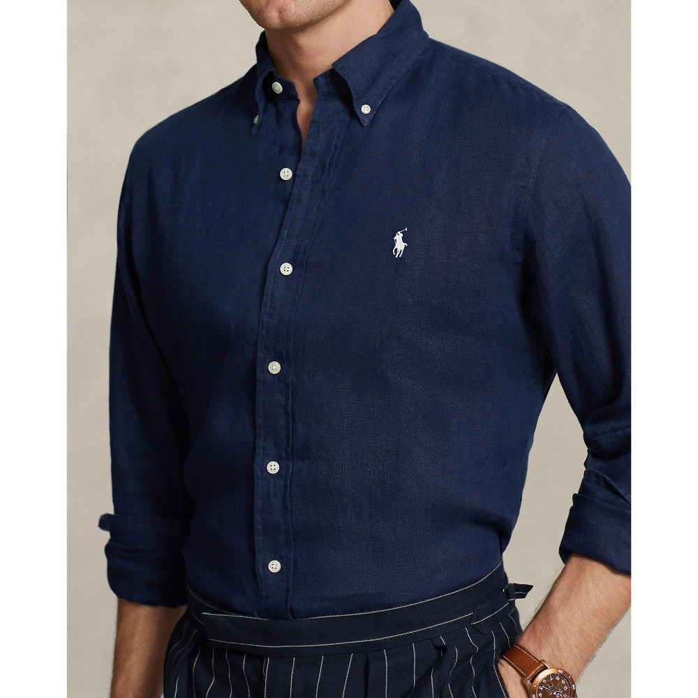 Ανδρικό Λινό Πουκάμισο Custom Fit Polo Ralph Lauren