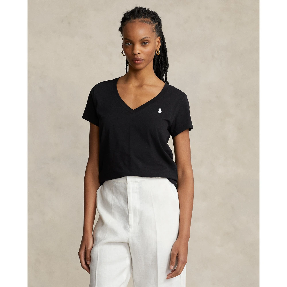 Γυναικεία  Μπλούζα  Cotton Jersey V-Neck Polo Ralph Lauren