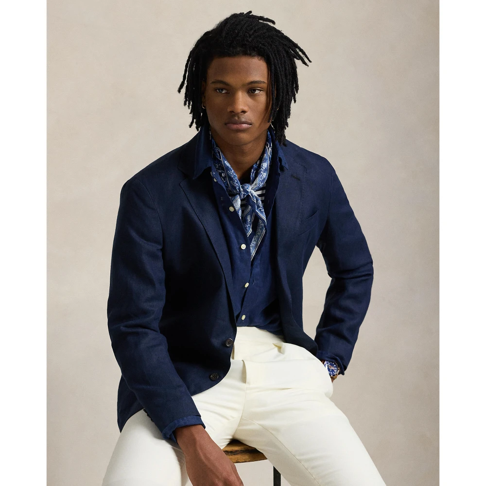 Ανδρικό Λινό Πουκάμισο Slim Fit Polo Ralph Lauren