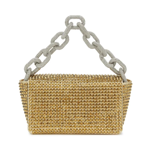 Γυναικεία Τσάντα Cookie Lame Gold + Crystal Gold Gedebe